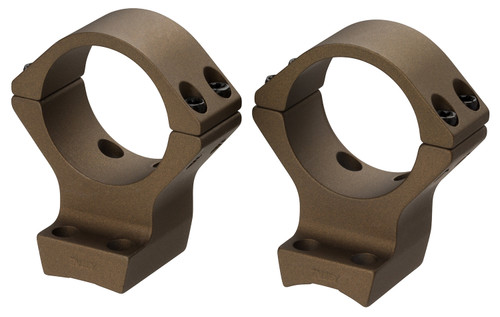Browning 12541 X-Bolt Scope Mount System X-Lock Burnt Bronze Cerakote Aluminum 34mm Tube, Medium Rings