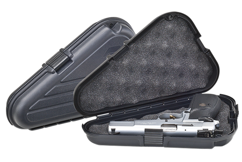 PLANO MOLDING CO Plano 142300 Protector Pistol Case Large Black Polymer Holds Handgun