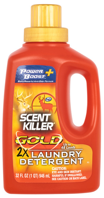 WILDLIFE RESEARCH CENTER Wildlife Research 1249 Scent Killer Gold Laundry Detergent Odor Eliminator Odorless Scent 32oz Bottle