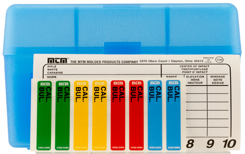 MTM MOLDED PRODUCTS CO MTM Case-Gard RL5024 Case-Gard R-50 Multi-Caliber Clear Blue Polypropylene 50rd
