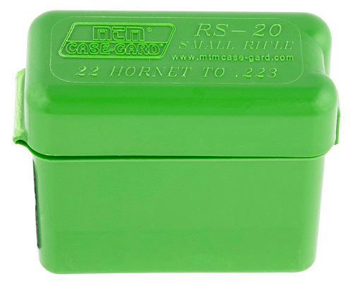 MTM MOLDED PRODUCTS CO MTM Case-Gard RM2010 Ammo Box Belt Style Multi Caliber Green Polypropylene 20rd
