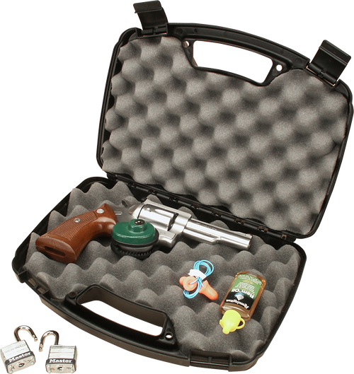 MTM MOLDED PRODUCTS CO MTM Case-Gard 80740 Single Handgun Case  13" Black Handgun Polypropylene