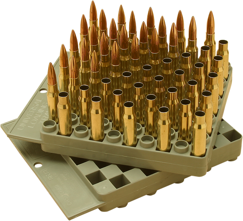 MTM MOLDED PRODUCTS CO MTM Case-Gard LT5043 Universal Compact Loading Tray Gray Multi-Caliber Plastic 50rd Rifle