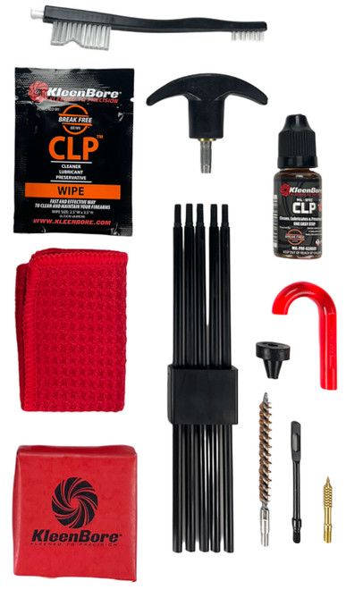 KLEENBORE INC KleenBore K204 Rifle Classic Cleaning Kit .25/ .243/ 6.5mm Cal