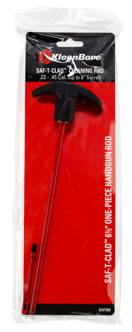 KLEENBORE INC KleenBore SAF302 SAF-T-CLAD Cleaning Rod .22 - .45 Cal Handgun 6.5" w/Swivel Handle