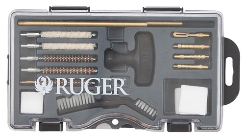 ALLEN COMPANY INC Ruger 27822 Rimfire Cleaning Kit .22 Cal Bronze Bristles 12 Black Plastic Case