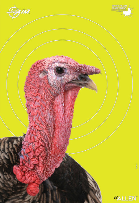 ALLEN COMPANY INC Allen 15267 EZ Aim Splash Reactive Target Turkey Hanging Paper Universal 12"x18" Multi-Color 6Pack