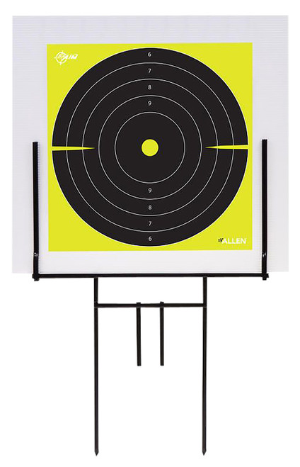 ALLEN COMPANY INC EZ-Aim 15309 Portable Range Target Stand  Black Steel 18" W x 19" H Includes 2 Adhesive Targets