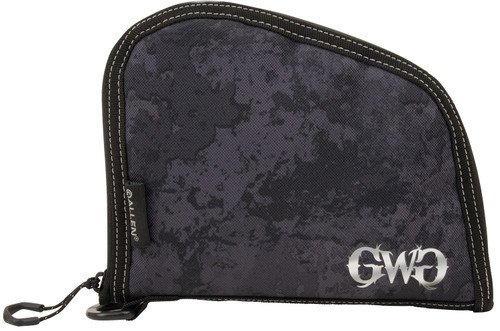 ALLEN COMPANY INC Girls With Guns 9078 Midnight Handgun Case 8" Black/Shade Blackout Camo, Locking Zipper