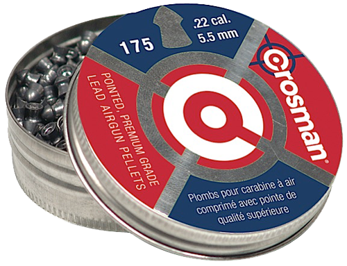 DAISY MANUFACTURING CO Crosman P022 Premier Pointed 22 Lead Pointed Hunting Pellet 175/Tin