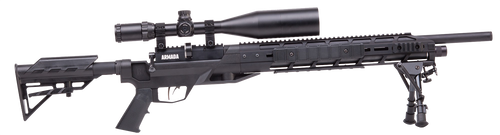 DAISY MANUFACTURING CO Benjamin BTAP22SX Tactical Armada  PCP 22 Pellet 10+1 Shot Black Black Receiver Black M4 Telescopic Stock Scope 4-16x50mm AO