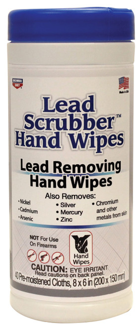 BIRCHWOOD CASEY (GSM) Birchwood Casey 32440 Lead Scrubber  8" x 6" Wipes 40 Per Pkg