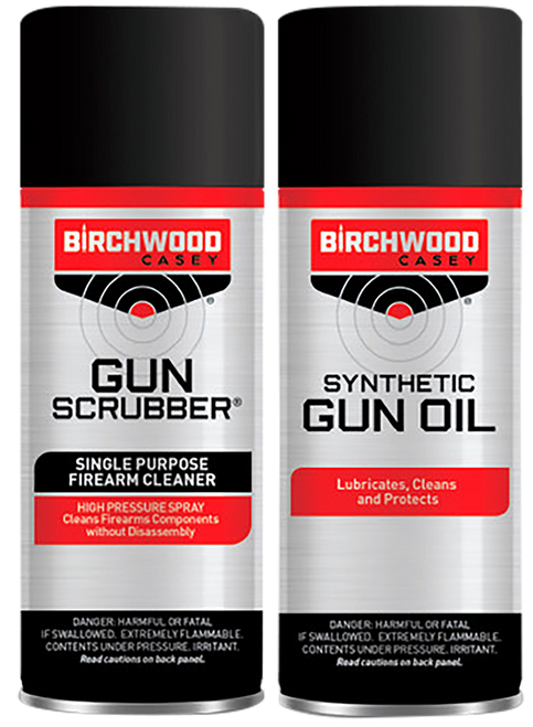 BIRCHWOOD CASEY (GSM) Birchwood Casey 33329 Gun Scrubber & Synthetic Gun Oil Combo Pack 1.25 oz Aerosol 2 Pack