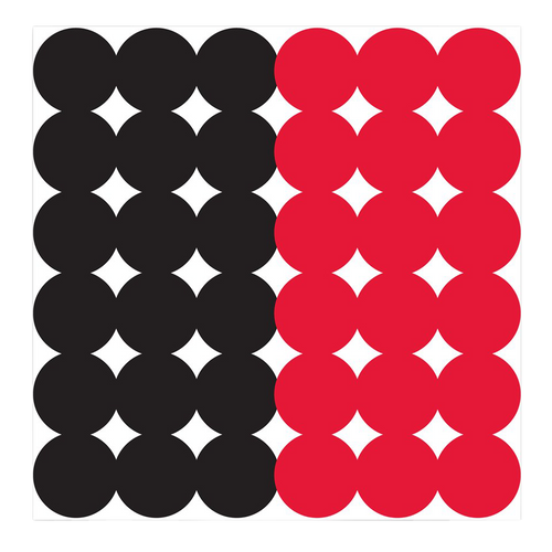 BIRCHWOOD CASEY (GSM) Birchwood Casey 34118 Dirty Bird Repair Pasters Black/Red Adhesive Paper 1" 12 PK