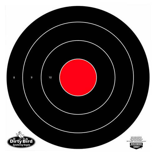 BIRCHWOOD CASEY (GSM) Birchwood Casey 35181 Dirty Bird  Bullseye Tagboard Target 17.25" 100 Per Pkg
