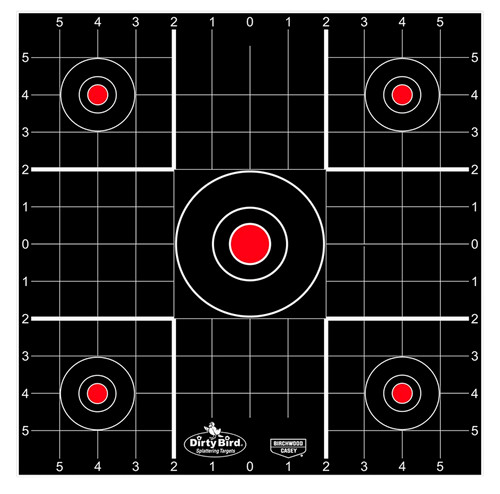 BIRCHWOOD CASEY (GSM) Birchwood Casey 35270 Dirty Bird  Bullseye Tagboard Target 12" 100 Per Pkg