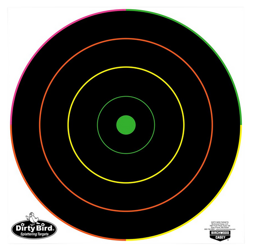 BIRCHWOOD CASEY (GSM) Birchwood Casey 35830 Dirty Bird  12" Bullseye Tagboard Hanging Multi-Color 10 Pk.