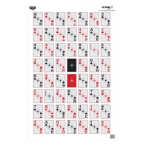 BIRCHWOOD CASEY (GSM) Birchwood Casey 37026 EZE-Scorer  Playing Cards Paper Hanging 23" x 35" Multi-Color 5 Pack