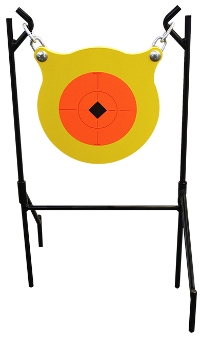 BIRCHWOOD CASEY (GSM) Birchwood Casey 47330 World of Targets Boomslang Pistol/Rifle Orange/Yellow AR500 Steel Gong Standing Includes Gong/Metal Stand