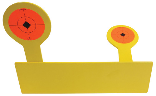 BIRCHWOOD CASEY (GSM) Birchwood Casey 47522 World of Targets Bushwacker Rimfire Pistol/Rifle Black/Orange AR400 Steel Circle w/Crosshair & Diamond