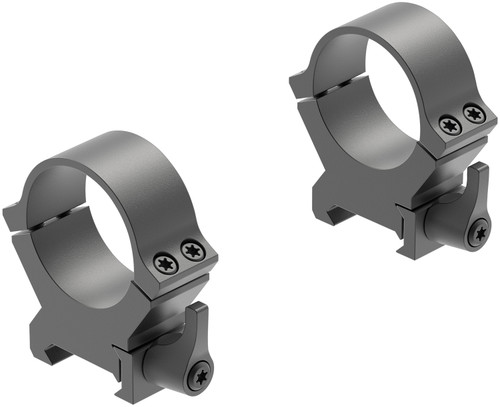 LEUPOLD & STEVENS INC Leupold 174078 QRW2 Cross-Slot Scope Ring Set Matte Black Steel 30mm Tube High Quick Release Picatinny/Weaver