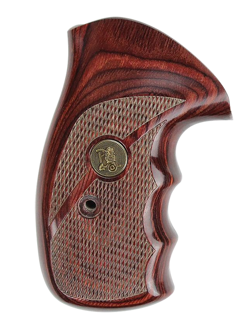 PACHMAYR GUN WORKS INC Pachmayr 63040 Renegade Grip Checkered Rosewood Laminate with Finger Grooves for S&W N Frame