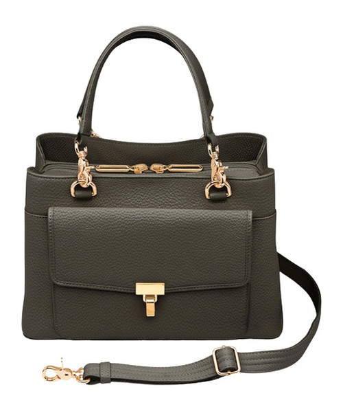 GUN TOTEN MAMAS/KINGPORT GTM GTM-32/PB BLACK   LARGE SATCHEL CROSSBODY-COW