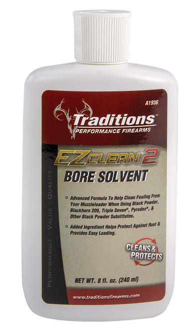 TRADITIONS INC Traditions A1936 EZ Clean 2 Bore Solvent Against Fouling Rust 8 oz Squeeze Bottle
