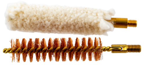 TRADITIONS INC Traditions A1238 Brush/Swab Set 50 Cal 10 32 Thread Bronze Bristles 1 Set