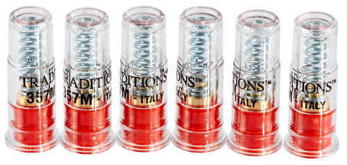 TRADITIONS INC Traditions ASC357 Snap Caps Handgun 357Mag Plastic Brass Base 6Pack