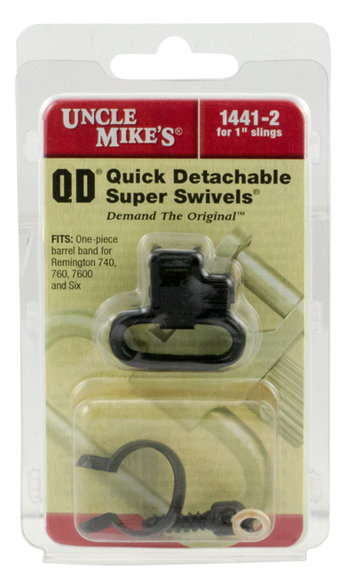UNCLE MIKES/REVELYST Uncle Mike's 14412 Super Swivel  Quick Detach Blued 1" Loop for Remington 7600/ 760 (1969-Present)