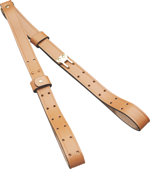 BUTLER CREEK/REVELYST Butler Creek 26112 Military Carry Strap Brown Leather 44" OAL Two-Piece Rifle