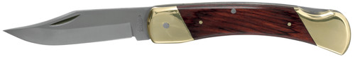 AOB/AMERICAN OUTDOOR BRND Uncle Henry LB7CP Bear Paw  3.70" Folding Plain Stainless Steel Blade, 5" Handle