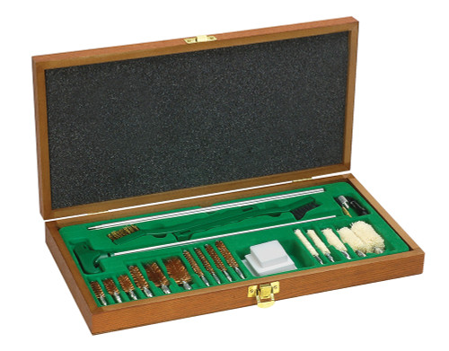 REMINGTON ACCESS/KINETIC Remington Accessories 19054 Sportsman Cleaning Kit Multi-Caliber Multi-Gauge/27 Pieces/Wood Case