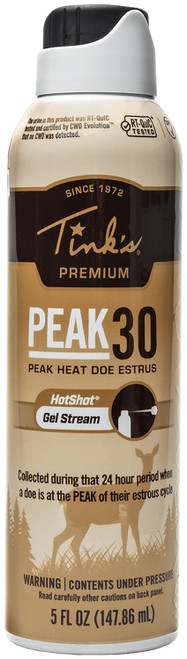 DEAD DOWN WIND (ARCUS) Tinks W6264 Peak30 Hot Shot Deer Doe In Estrus Scent Gel 5 oz Gel Stream
