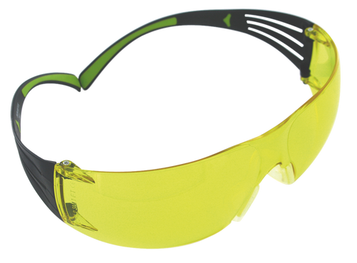 PELTOR/3M Peltor SF400PA8 Sport SecureFit 400 Adult Wraparound Amber Lens Polycarbonate Black Frame