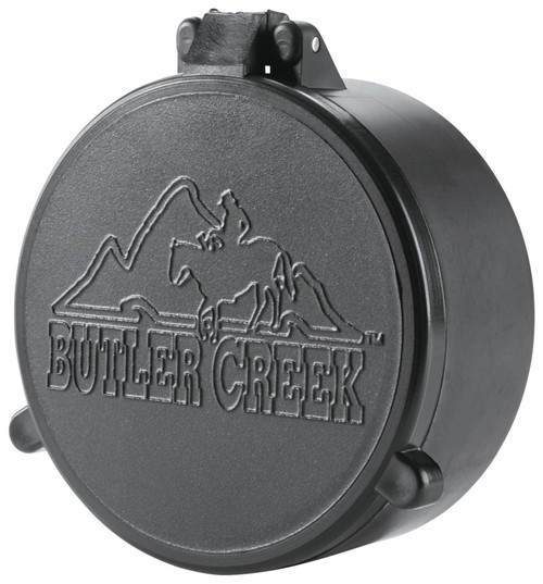 BUTLER CREEK/REVELYST Butler Creek 30100 Flip-Open Objective Scope Cover 38.10mm Obj. Size 10 Black Polymer