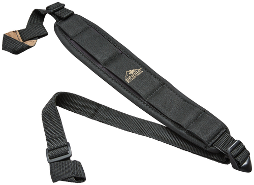 BUTLER CREEK/REVELYST Butler Creek 80023 Comfort Stretch Shotgun Sling Black Neoprene w/Non-Slip Grippers 2.50" Wide Adjustable Design