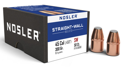 NOSLER INC Nosler 38068 Straight Wall  458Cal 300gr Power Point 50CT