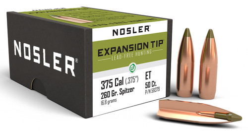 NOSLER INC Nosler 59379 E-Tip  375Cal 260gr Spitzer Boat Tail 50/Box