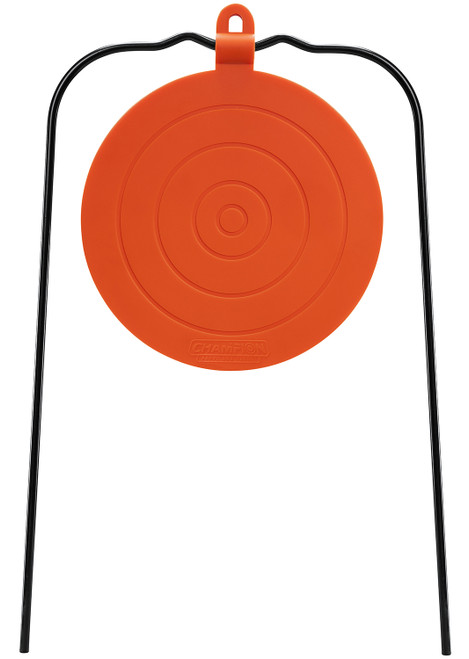 CHAMPION TARGETS/REVELYST Champion Targets 40867 Gong  Champion Centerfire Hanging Metal Target/ Black/Orange