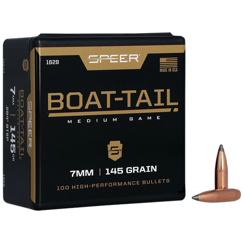 CCI/SPEER/KINETIC Speer 1628 Boat-Tail  7mm 145gr Jacketed Soft Point Boat Tail 100 Per Box/5 Case