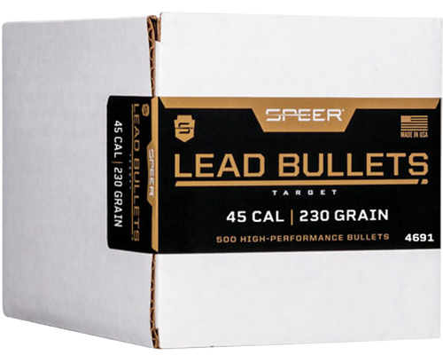 CCI/SPEER/KINETIC Speer 4691 Handgun  45Cal 230gr Lead Round Nose 500 Per Box/1 Case