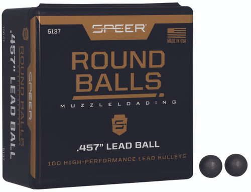 CCI/SPEER/KINETIC Speer 5137 Lead Balls  45Cal Lead Ball 143gr 100 Per Box/5 Case