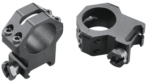 WEAVER/RCBS Weaver Mounts 48362 Four-Hole Skeleton Rings  Matte Black 1" Extra High