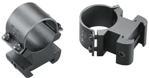 WEAVER/RCBS Weaver Mounts 49145 Sure Grip Windage Adjustable Rings  Matte Black 1" Extra High
