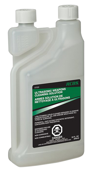 RCBS PREC RELOADING LLC RCBS 87059 Ultrasonic Weapons Cleaning Solution Cleans Lubricates Protects 32 oz. Bottle