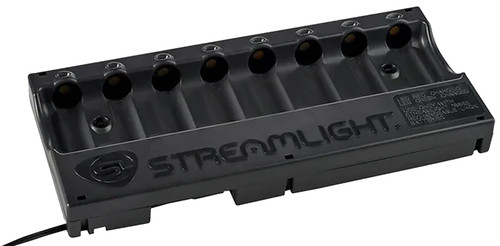 STREAMLIGHT INC Streamlight 20230 8-Unit Bank Charger  Black SL-59/CR123A Battery 12V DC