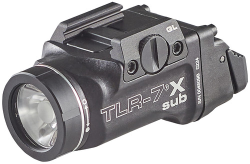 STREAMLIGHT INC Streamlight 69405 TLR-7 X Sub USB  Black Anodized 500 Lumens  White LED Glock 43X MOS/48 MOS/43X/48