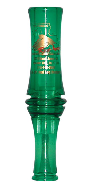 HAYDELS GAME CALLS INC Haydel's Game Calls RL99 "Redleg" Mallard  Open Call Double Reed Mallard Sounds Attracts Ducks Green Plastic
